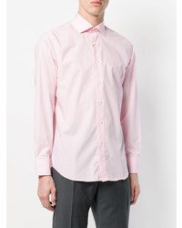 Chemise à manches longues rose Canali