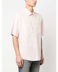 Chemise à manches longues rose Diesel