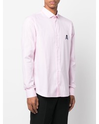 Chemise à manches longues rose Philipp Plein