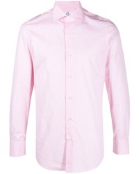 Chemise à manches longues rose Finamore 1925 Napoli