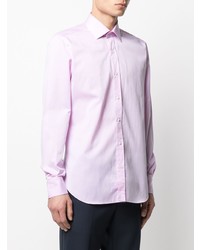 Chemise à manches longues rose Barba