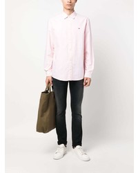 Chemise à manches longues rose Tommy Jeans