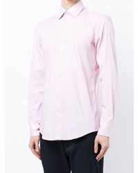 Chemise à manches longues rose BOSS