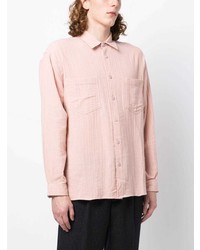 Chemise à manches longues rose YMC