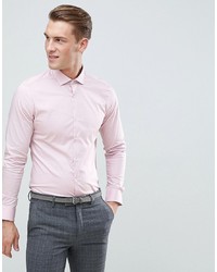 Chemise à manches longues rose MOSS BROS