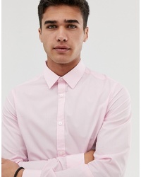 Chemise à manches longues rose New Look