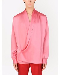 Chemise à manches longues rose Dolce & Gabbana
