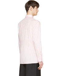 Chemise à manches longues rose Raf Simons