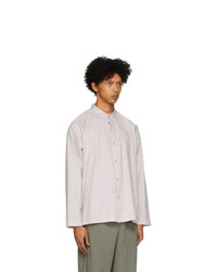 Chemise à manches longues rose Homme Plissé Issey Miyake