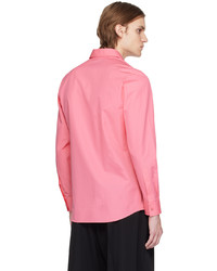 Chemise à manches longues rose Moschino