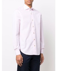 Chemise à manches longues rose Kiton