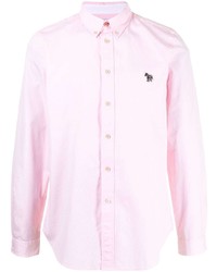 Chemise à manches longues rose PS Paul Smith