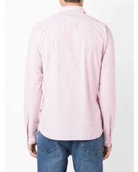 Chemise à manches longues rose BOSS