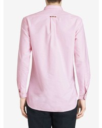 Chemise à manches longues rose Burberry