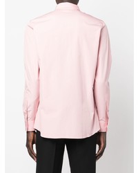 Chemise à manches longues rose Moschino