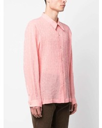 Chemise à manches longues rose Séfr