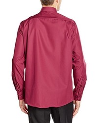 Chemise à manches longues rouge Casamoda