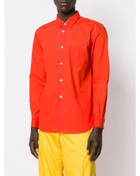 Chemise à manches longues rouge Comme Des Garcons SHIRT