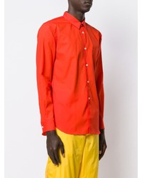 Chemise à manches longues rouge Comme Des Garcons SHIRT