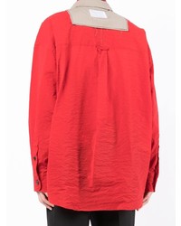 Chemise à manches longues rouge Kolor