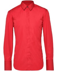 Chemise à manches longues rouge Ferragamo