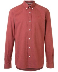Chemise à manches longues rouge Gieves & Hawkes