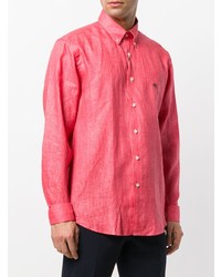 Chemise à manches longues rouge Etro