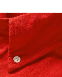 Chemise à manches longues rouge Gant