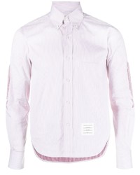 Chemise à manches longues rouge Thom Browne