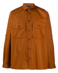 Chemise à manches longues tabac Paul Smith