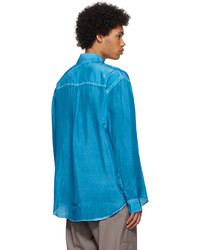 Chemise à manches longues turquoise Eytys