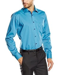Chemise à manches longues turquoise Casamoda