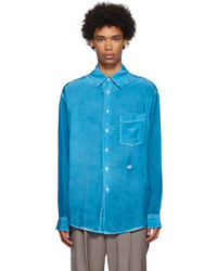Chemise à manches longues turquoise Eytys