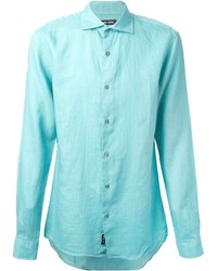Chemise à manches longues turquoise Michael Kors