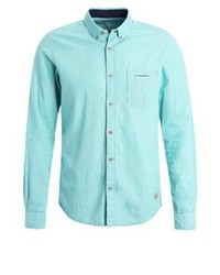 Chemise à manches longues turquoise Tom Tailor