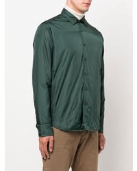 Chemise à manches longues vert foncé Aspesi