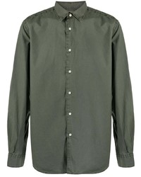 Chemise à manches longues vert foncé Aspesi