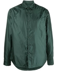 Chemise à manches longues vert foncé Aspesi