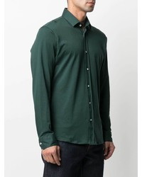 Chemise à manches longues vert foncé Mp Massimo Piombo