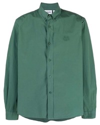 Chemise à manches longues vert foncé Kenzo