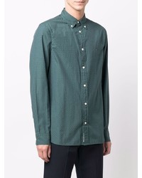 Chemise à manches longues vert foncé Tommy Hilfiger