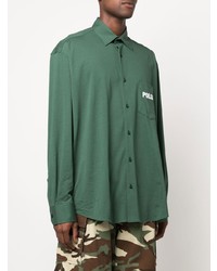 Chemise à manches longues vert foncé Vetements