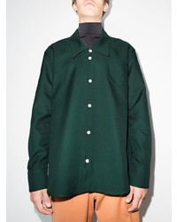 Chemise à manches longues vert foncé Namacheko