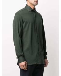Chemise à manches longues vert foncé Orian