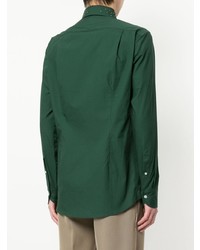 Chemise à manches longues vert foncé Kolor