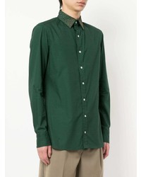 Chemise à manches longues vert foncé Kolor
