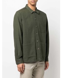 Chemise à manches longues vert foncé Xacus