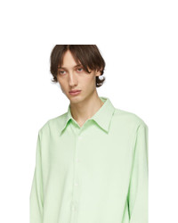 Chemise à manches longues vert menthe Tibi