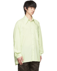 Chemise à manches longues vert menthe Acne Studios