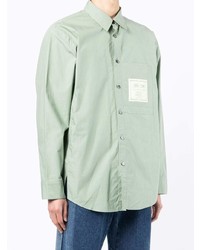 Chemise à manches longues vert menthe Wooyoungmi